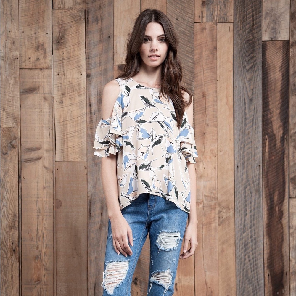J.O.A. Off the Shoulder Top